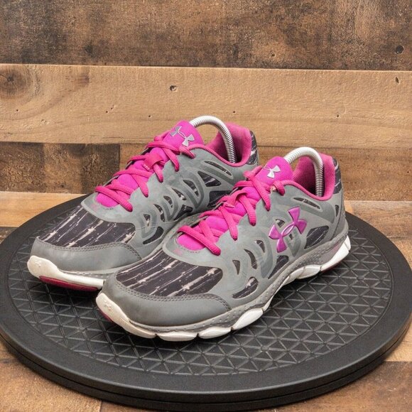 Under Armour Shoes - UNDER ARMOUR MICRO G ENGAGE WOMENS ATHLETIC SHOES GRAY RUNNING GYM TRAIN SZ 9.5